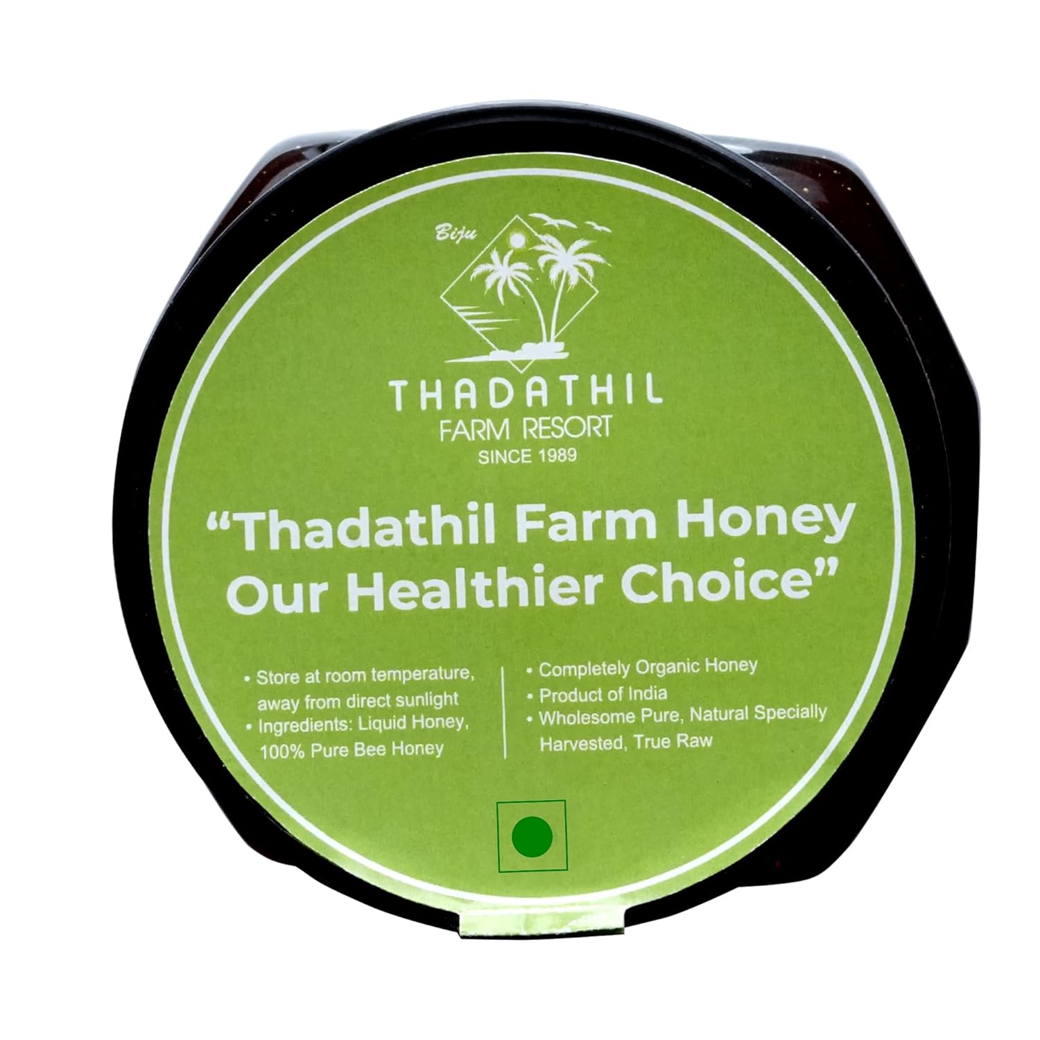 Biju Thadathil Farm Natural Pure Honey 250g | 100% Pure Raw Unprocessed Organic Honey | Antioxidant-Rich, Boosts Immunity, Aids Digestion, Promotes Skin & Hair Health