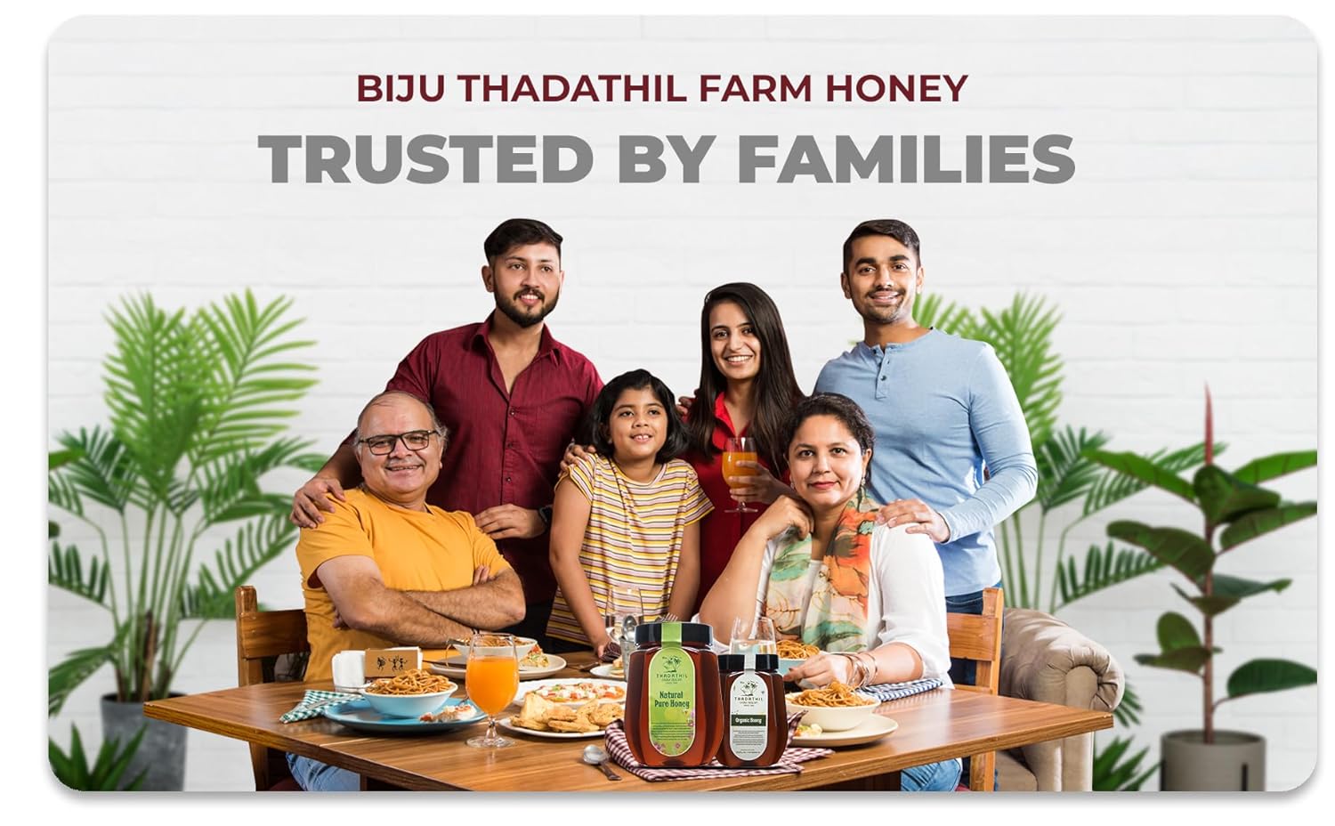 Biju Thadathil Farm Eucalyptus Honey – Raw, Organic Mono-Floral Honey from Nilgiri Forests | Certified by MQA | Unprocessed, Unpasteurized & Sugar-Free | 500g Glass Jar | Since 1989