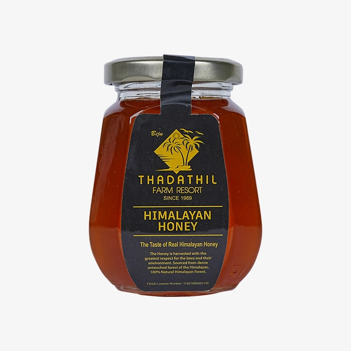 Biju Thadathil Farm Eucalyptus Honey – Raw, Organic Mono-Floral Honey from Nilgiri Forests | Certified by MQA | Unprocessed, Unpasteurized & Sugar-Free | 500g Glass Jar | Since 1989