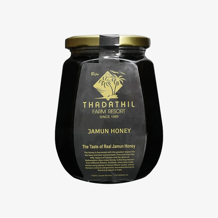 Biju Thadathil Farm Eucalyptus Honey – Raw, Organic Mono-Floral Honey from Nilgiri Forests | Certified by MQA | Unprocessed, Unpasteurized & Sugar-Free | 500g Glass Jar | Since 1989