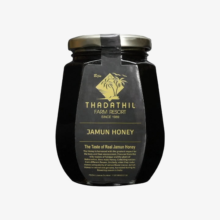 Biju Thadathil Farm Eucalyptus Honey – Raw, Organic Mono-Floral Honey from Nilgiri Forests | Certified by MQA | Unprocessed, Unpasteurized & Sugar-Free | 500g Glass Jar | Since 1989