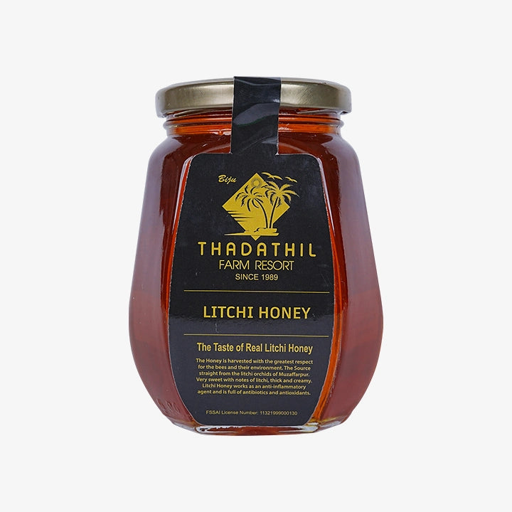 Biju Thadathil Farm Eucalyptus Honey – Raw, Organic Mono-Floral Honey from Nilgiri Forests | Certified by MQA | Unprocessed, Unpasteurized & Sugar-Free | 500g Glass Jar | Since 1989