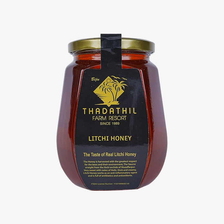Biju Thadathil Farm Eucalyptus Honey – Raw, Organic Mono-Floral Honey from Nilgiri Forests | Certified by MQA | Unprocessed, Unpasteurized & Sugar-Free | 500g Glass Jar | Since 1989