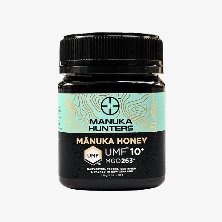 Manuka Honey UMF 10+ (MGO 263+) | Premium Raw Medical Grade Honey from New Zealand | UMF Certified for Purity, Potency & Wellness | 250g Jar