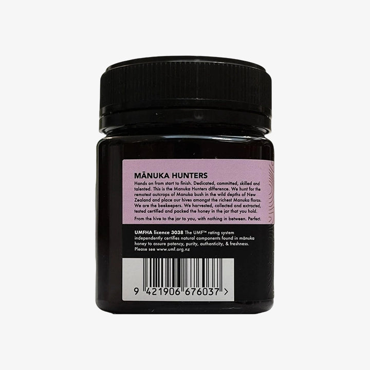 Manuka Honey UMF 15 + (MGO 514+) | 100% Pure Raw UMF Certified New Zealand Manuka Honey | Mānuka Hunters 250g Jar