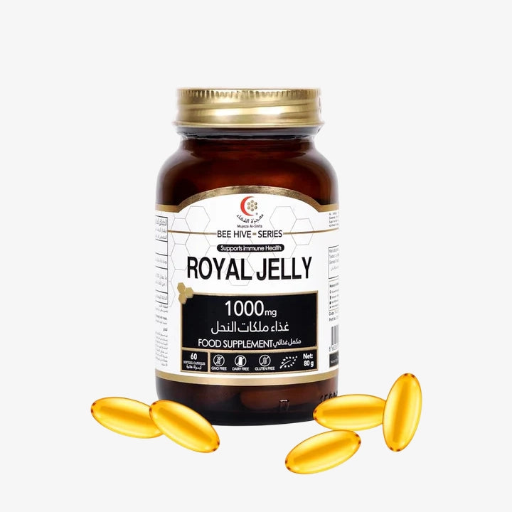 Mujeza Royal Jelly Capsules 1000mg, 60 Softgels | Immunity Support Supplement