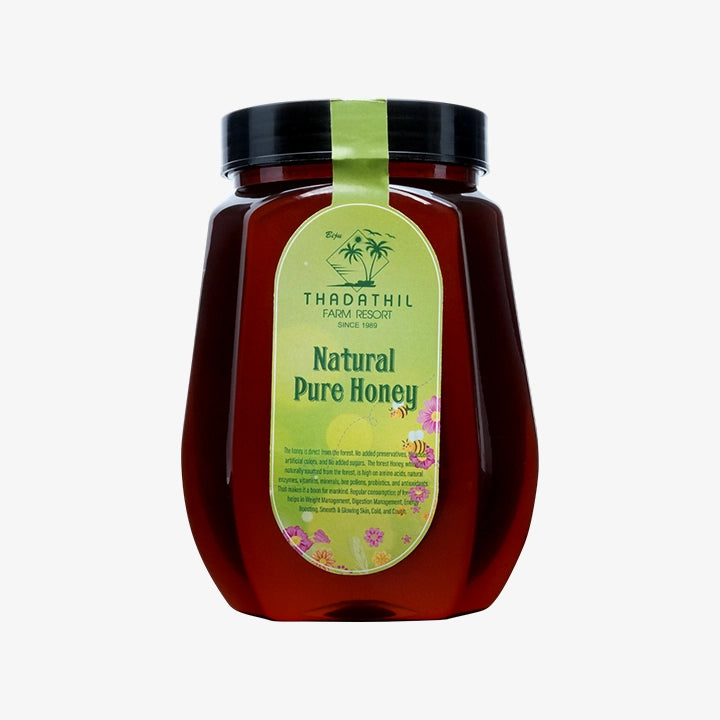 Biju Thadathil Farm Natural Pure Honey 250g | 100% Pure Raw Unprocessed Organic Honey | Antioxidant-Rich, Boosts Immunity, Aids Digestion, Promotes Skin & Hair Health