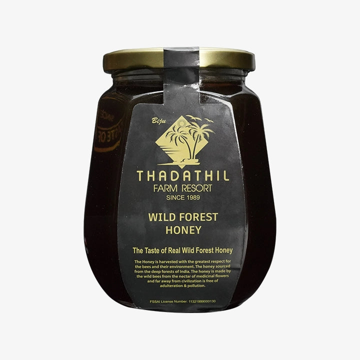 Biju Thadathil Farm Eucalyptus Honey – Raw, Organic Mono-Floral Honey from Nilgiri Forests | Certified by MQA | Unprocessed, Unpasteurized & Sugar-Free | 500g Glass Jar | Since 1989