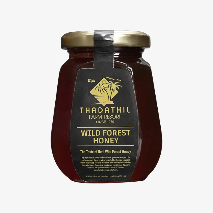 Biju Thadathil Farm Eucalyptus Honey – Raw, Organic Mono-Floral Honey from Nilgiri Forests | Certified by MQA | Unprocessed, Unpasteurized & Sugar-Free | 500g Glass Jar | Since 1989